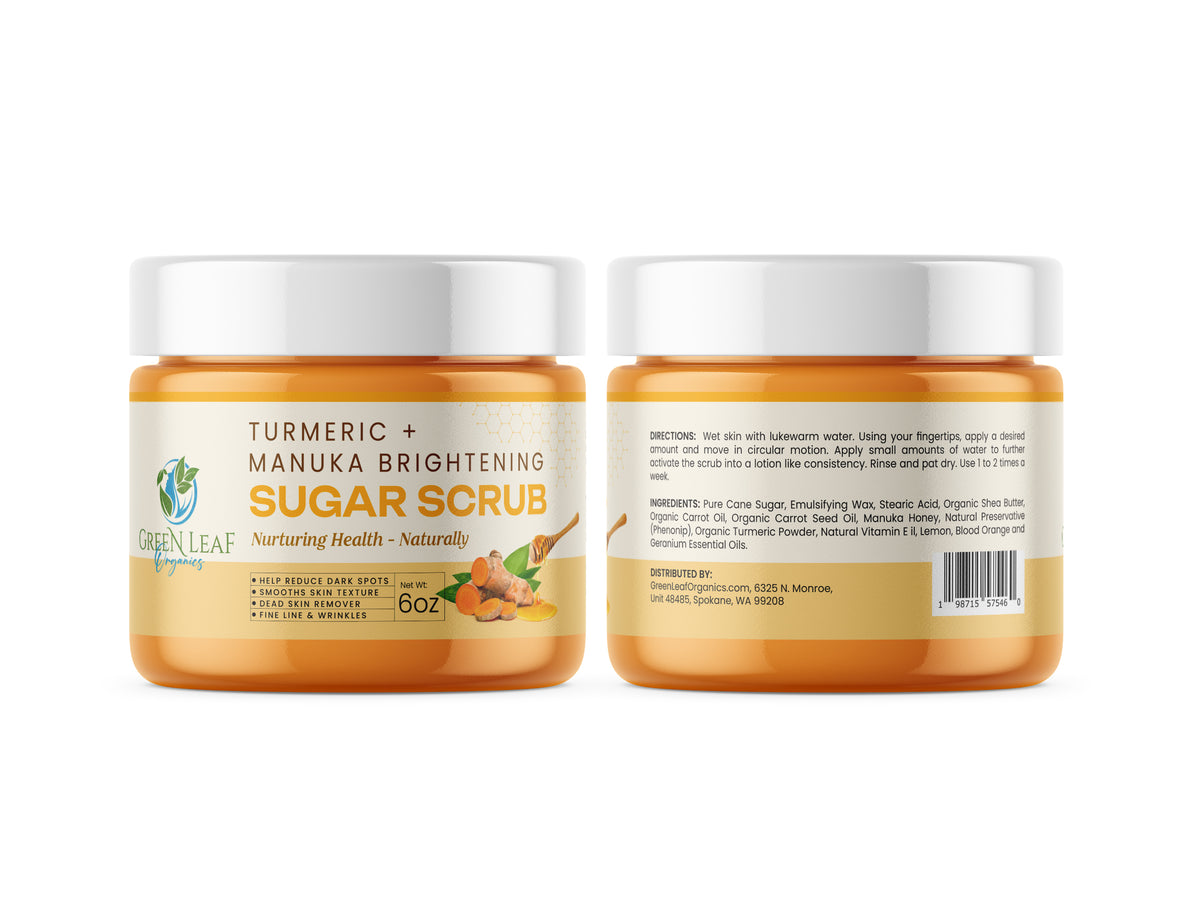 Turmeric + Manuka Brightening Sugar Scrub