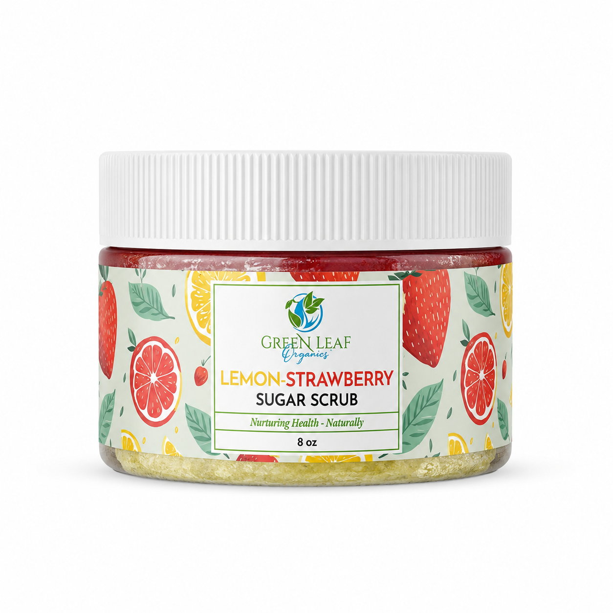 Lemon Strawberry Sugar Scrub