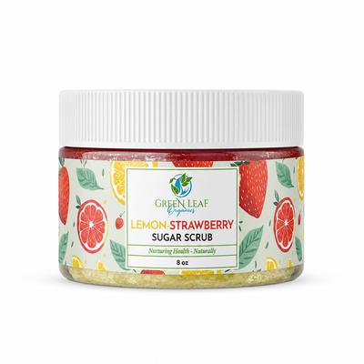 Lemon Strawberry Sugar Scrub