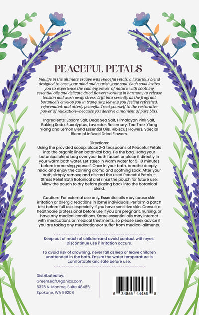 Peaceful Petals Stress Relief Bath Botanicals