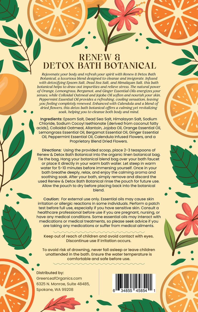 Renew & Detox Bath Botanical