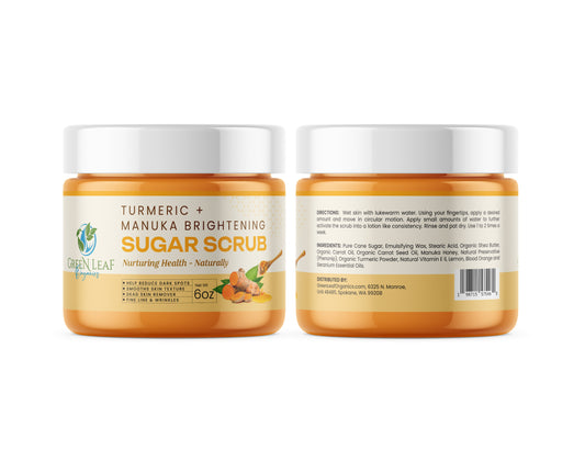 Turmeric + Manuka Brightening Sugar Scrub