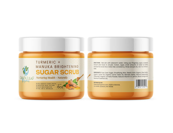 Turmeric + Manuka Brightening Sugar Scrub