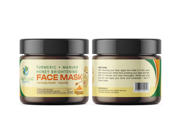 Turmeric + Manuka Honey Brightening Face Mask